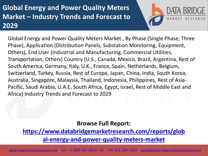 global energy and power quality meters market