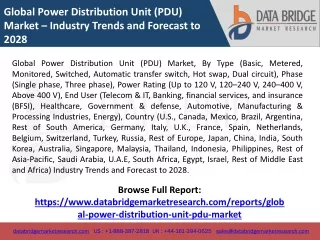 global power distribution unit pdu market