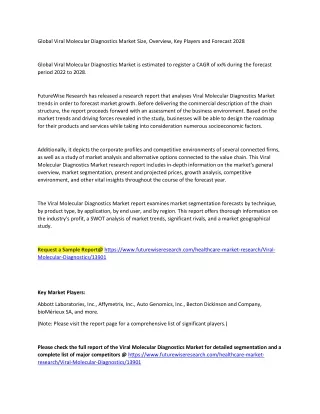 global viral molecular diagnostics market size