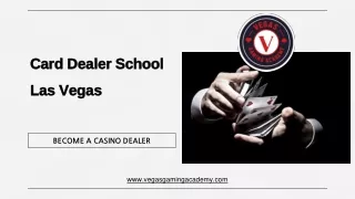 Card Dealer School Las Vegas - Vegas Gaming Academy