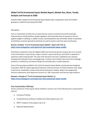 global turf ornamental inputs market report