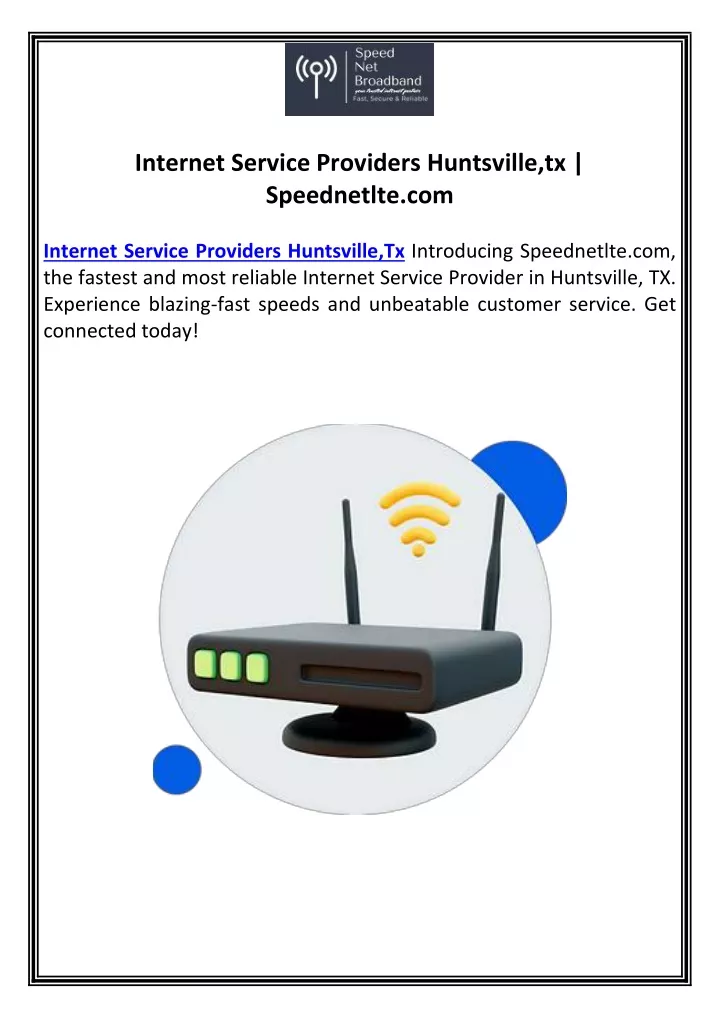 internet service providers huntsville