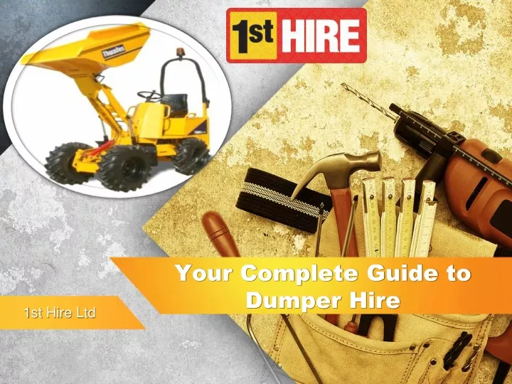 your complete guide to dumper hire