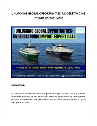 unlocking global opportunities understanding