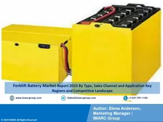 Forklift Battery Market Report 2023-2028 PDF | Growth | Trends | Forecast