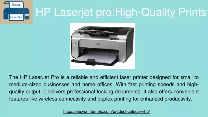 hp laserjet pro high quality prints