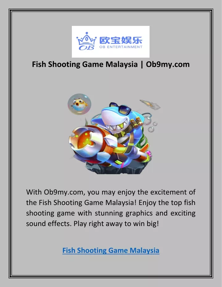 fish shooting game malaysia ob9my com