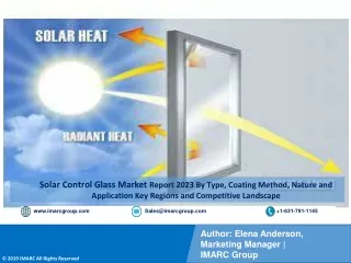 Solar Control Glass Market Report 2023-2028 PDF | Growth | Trends | Forecast
