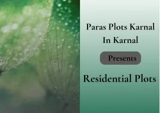 paras plots karnal in karnal