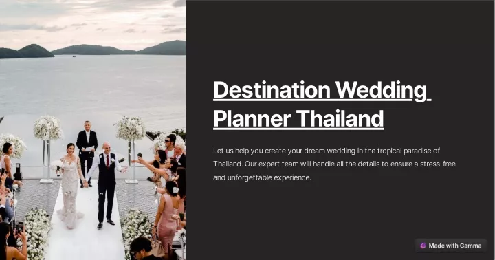 destination wedding planner thailand