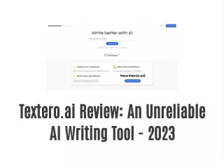 Textero.ai Review: An Unreliable AI Writing Tool - 2023