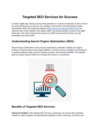 targeted seo services for success