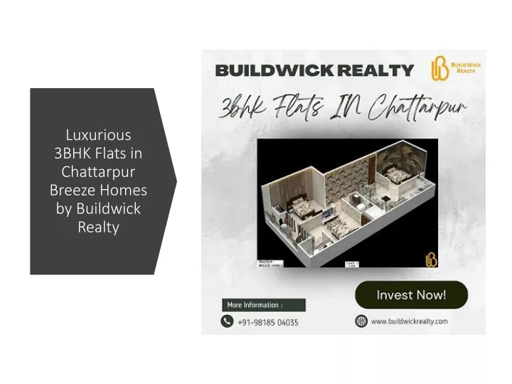 luxurious 3bhk flats in chattarpur breeze homes by buildwick realty