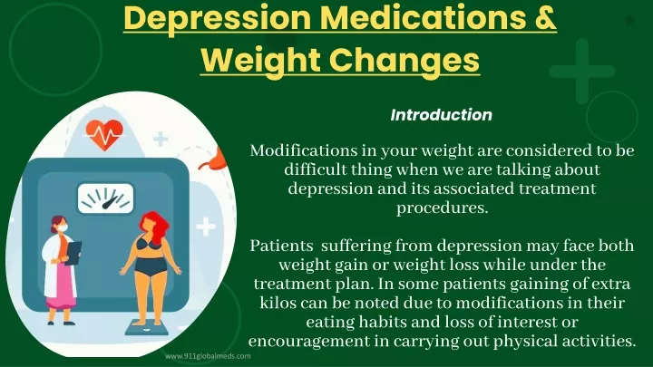 depression medications weight changes