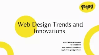 Pepy - Web Design Trends and Innovations