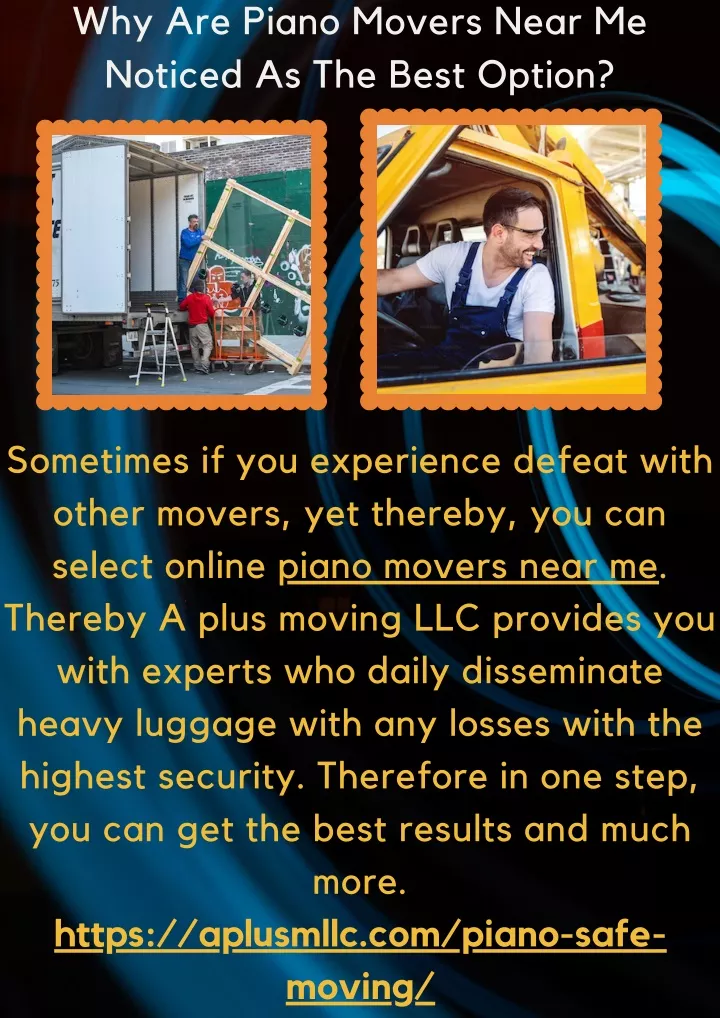 why are piano movers near me noticed as the best
