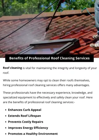 Ppt Key Benefits Of Professional Roof Inspection Services