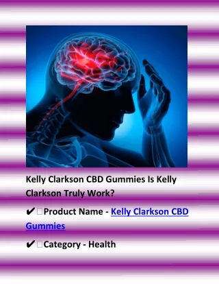 Kelly Clarkson CBD Gummies Is Kelly Clarkson Truly Work?