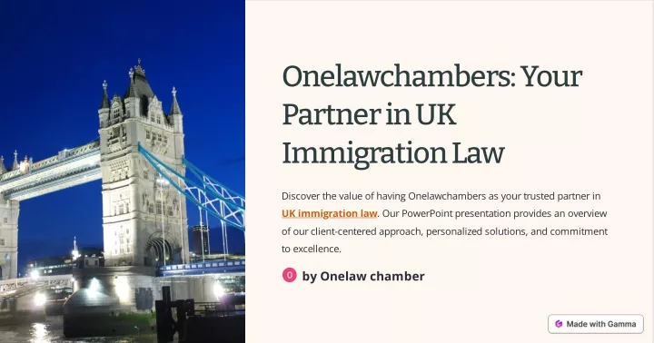 onelawchambers your partner in uk immigration law