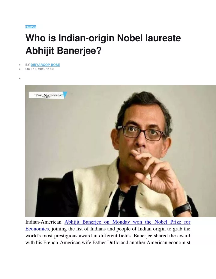 people who is indian origin nobel laureate