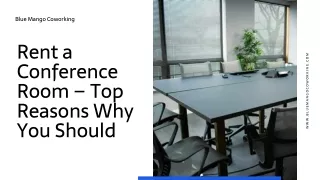Rent a Conference Room – Top Reasons Why You Should
