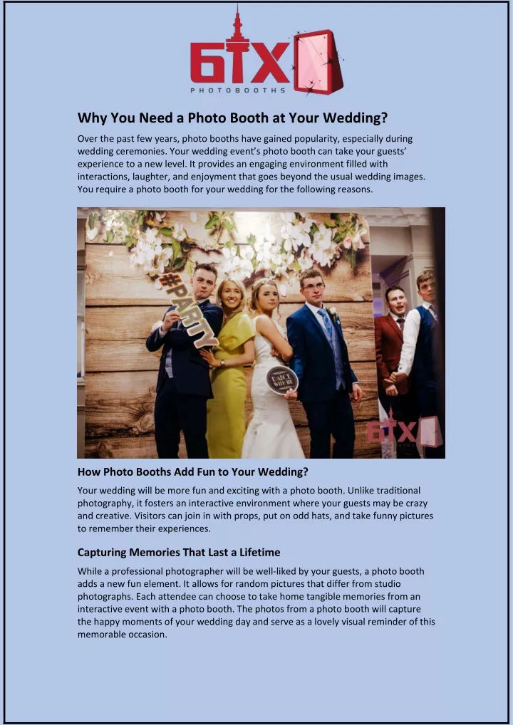 why you need a photo booth at your wedding