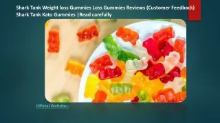 shark tank weight loss gummies