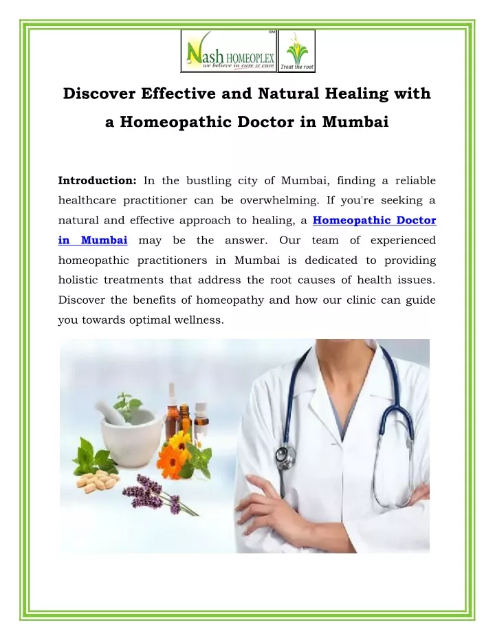 discover effective and natural healing with