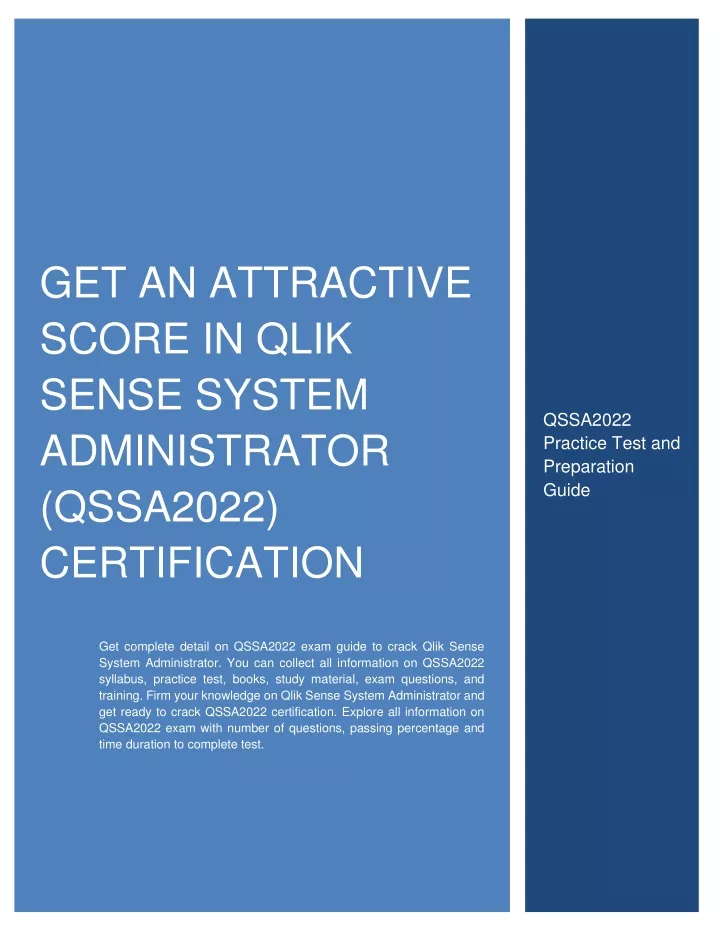 get an attractive score in qlik sense system