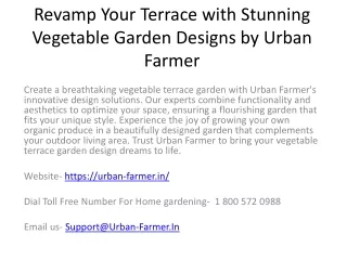 Revamp Your Terrace with Stunning Vegetable Garden Designs