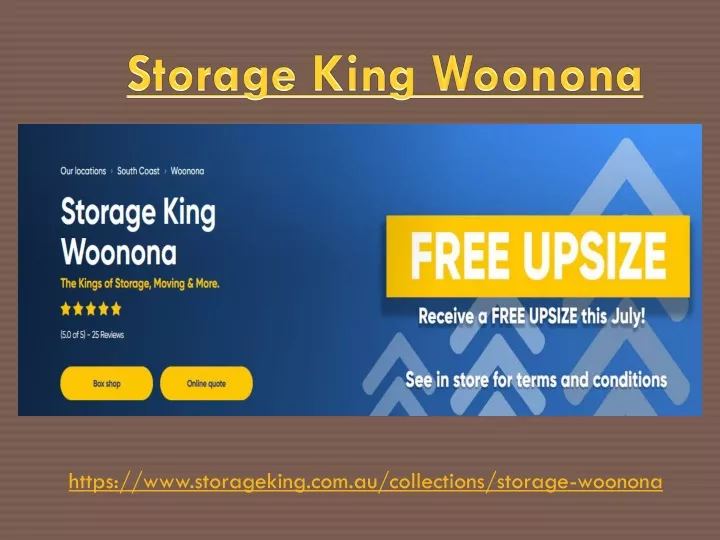 storage king woonona