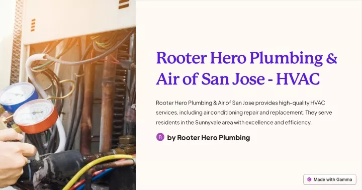 rooter hero plumbing air of san jose hvac