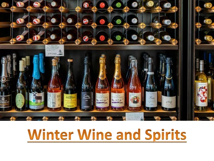 winter wine and spirits