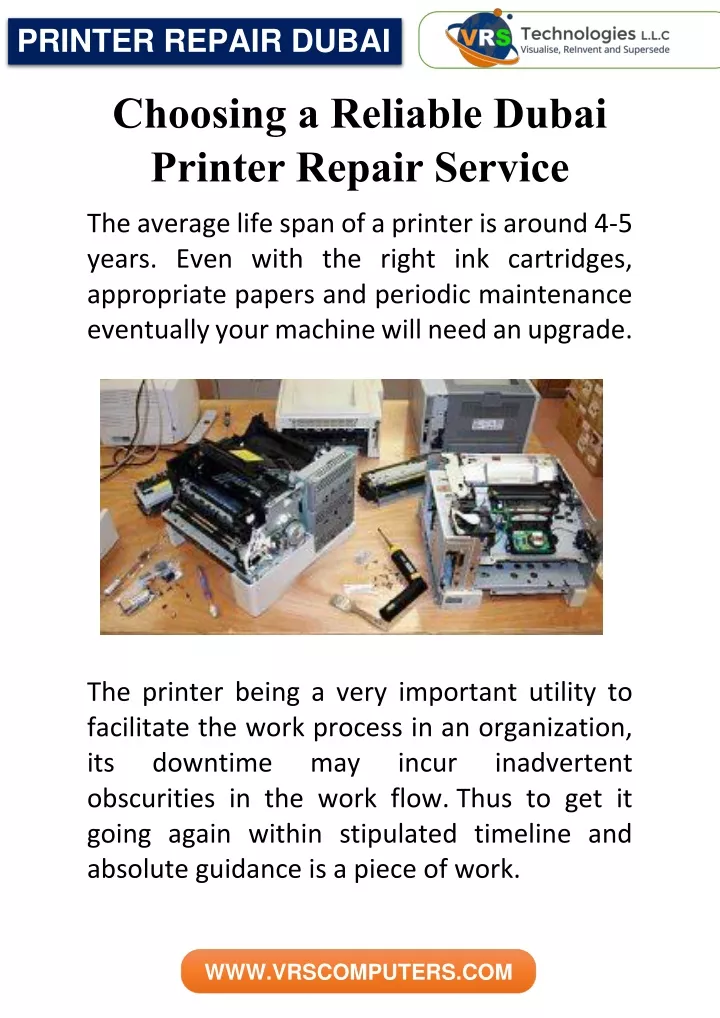 printer repair dubai