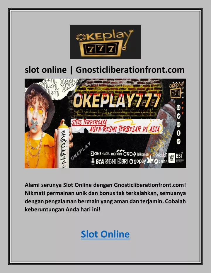 slot online gnosticliberationfront com