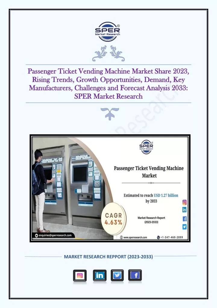 passenge passenger ticket vending machine market