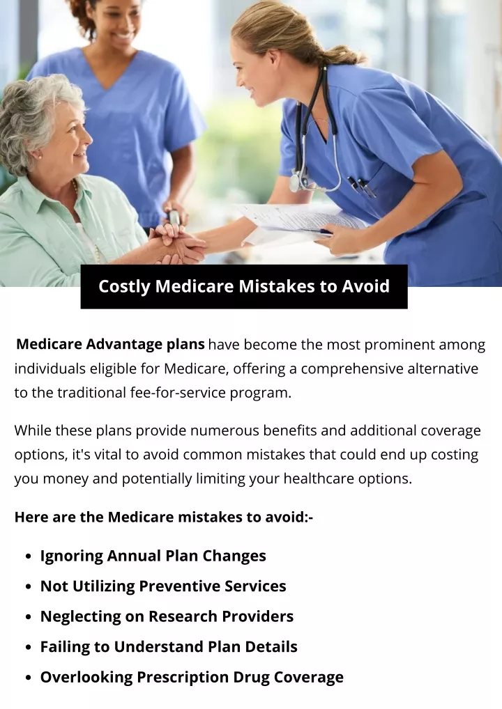 costly medicare mistakes to avoid