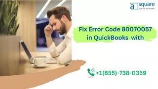 How do I fix the 2020 Error code 80070057 in QuickBooks?