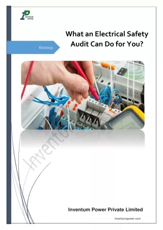 What an Electrical Safety Audit Can Do for You