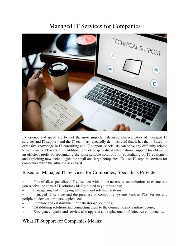 managed it services for companies
