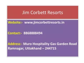 Jim Corbett Resorts: Where Luxury Meets Wilderness