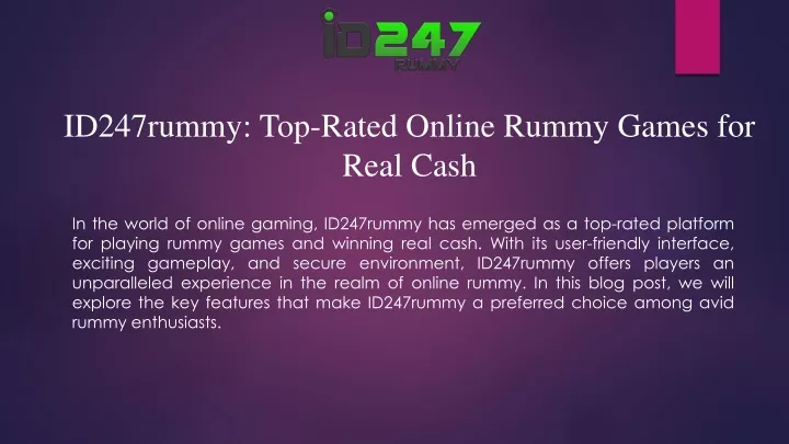 id247rummy top rated online rummy games for real