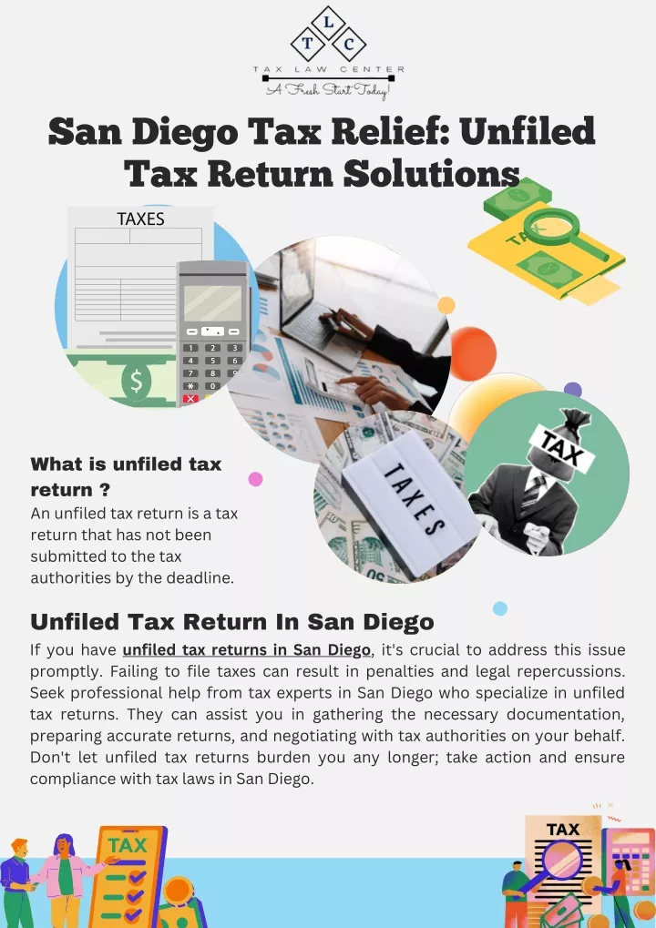 PPT San Diego Tax Relief Unfiled Tax Return Solutions PowerPoint