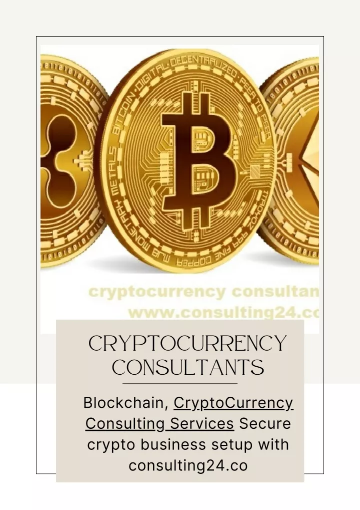 cryptocurrency consultants blockchain