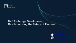 defi exchange development revolutionizing