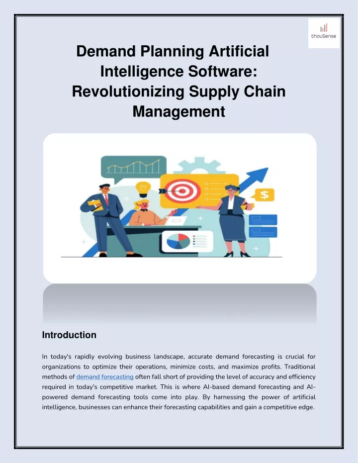 demand planning artificial intelligence software