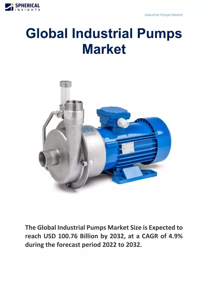 industrial pumps market