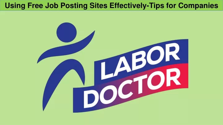 using free job posting sites effectively tips