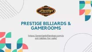 prestige billiards gamerooms