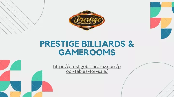 prestige billiards gamerooms